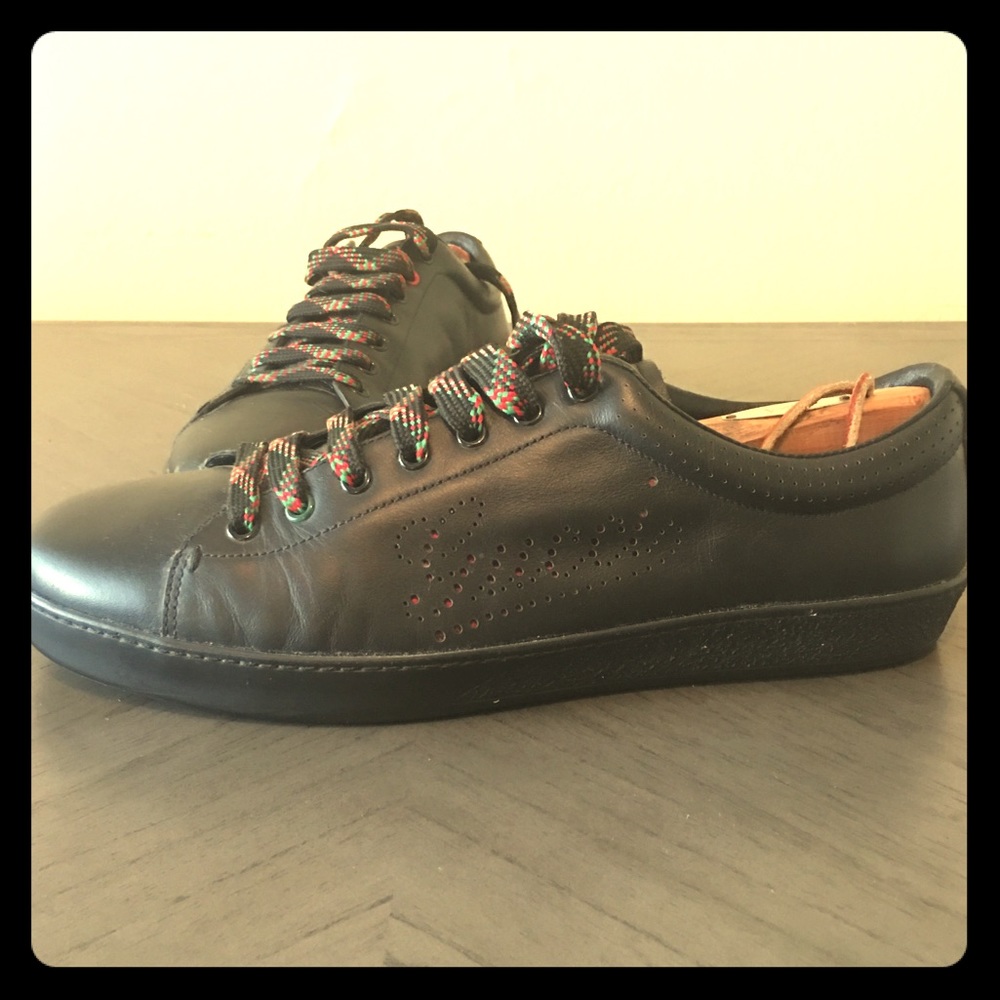 Men’s Black Gucci Fashion Sneakers US 10.5